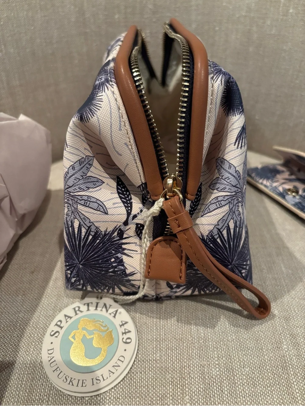 Spartina 449 “Ashley River” Cosmetic Case and cardholder set